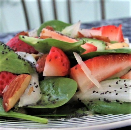 Fresh Strawberry Spinach Salad